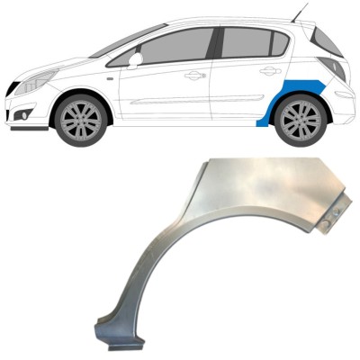 Aizmugurējā arka priekš Opel Corsa D 2006-2015 / Kreisā / HATCHBACK 14576