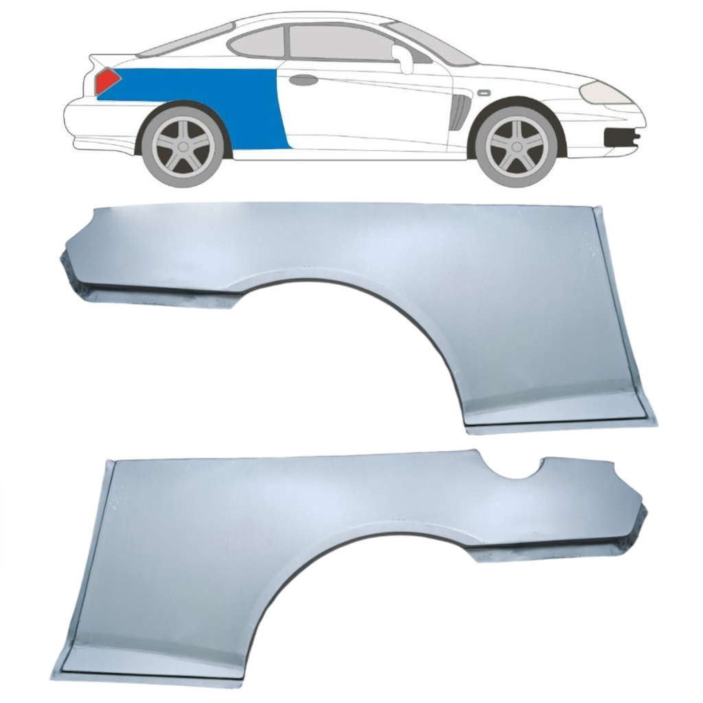 Aizmugurējā Arka Priekš Hyundai Coupe 2001-2009 / Kreisais+Labais / Coupe / Komplekts 6304
