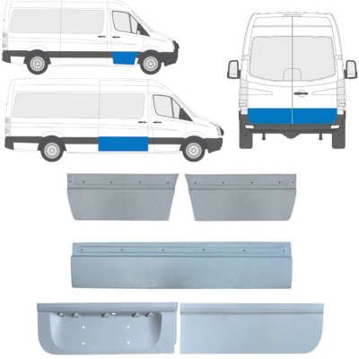 Durvju ārējā daļa priekš Volkswagen Crafter 2005-2017 / Kreisais+Labais / Komplekts 14206