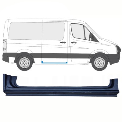 Bīdāmo durvju slieksnis priekš Volkswagen Crafter 2005-2017 / Labā 13893