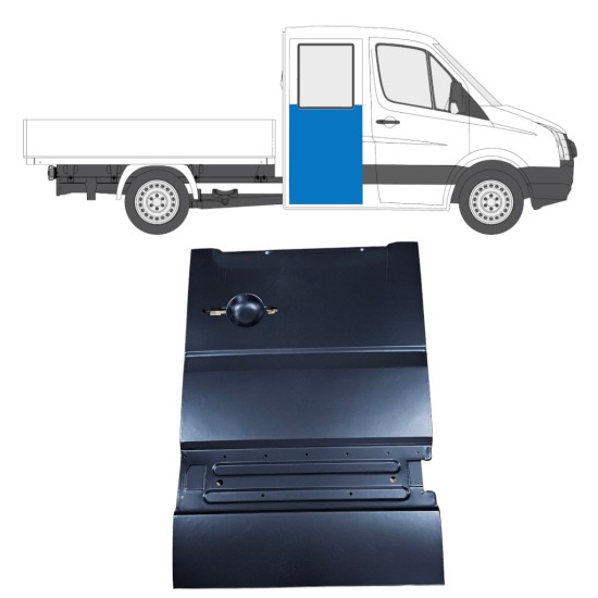 Aizmugurējo durvju panelis priekš Volkswagen Crafter 2005-2017 / Labā 14237