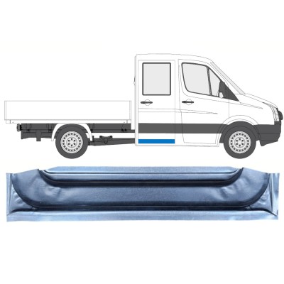Aizmugurējo durvju iekšējā daļa priekš Volkswagen Crafter 2005-2017 / Kreisais = Labais (simetrisks) 13747
