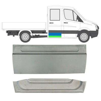 Aizmugurējo durvju panelis priekš Volkswagen Crafter 2005-2017 / Kreisais = Labais (simetrisks) / Komplekts 14126