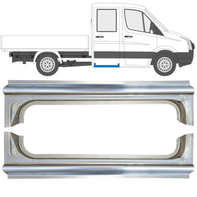 Aizmugurējais slieksnis priekš Volkswagen Crafter 2005-2017 / Kreisais+Labais / Komplekts 15520