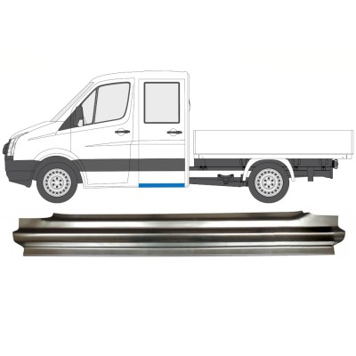 Aizmugurējais slieksnis priekš Volkswagen Crafter 2005-2017 / Kreisā 15515