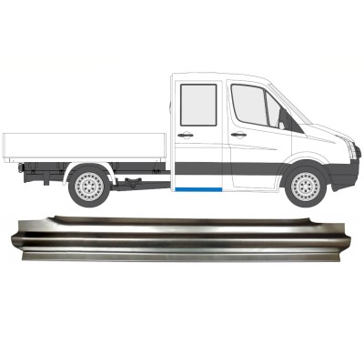 Aizmugurējais slieksnis priekš Volkswagen Crafter 2005-2017 / Labā 15514