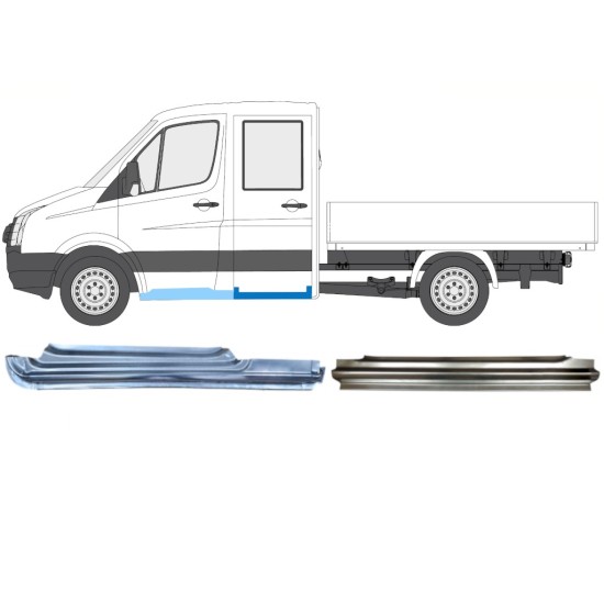 Remontdaļu komplekts priekš Volkswagen Crafter 2005-2017 / Kreisā / 15525