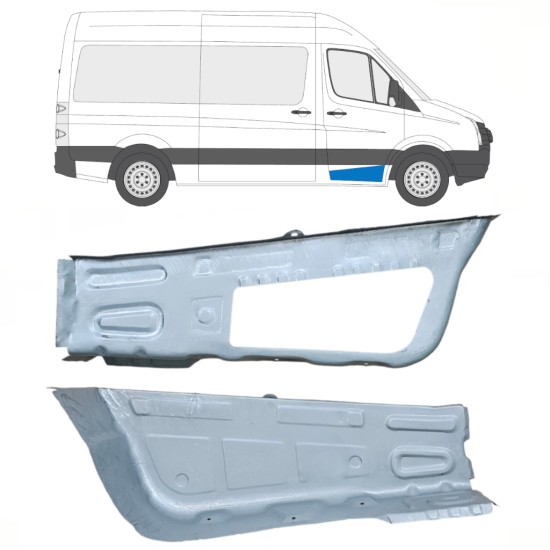 Kāpnes priekš Volkswagen Crafter 2005-2017 / Kreisais+Labais / Komplekts 14104