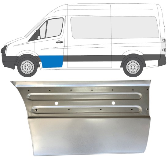 Priekšpuse durvju panelis priekš Volkswagen Crafter 2005-2017 / Kreisā 15495