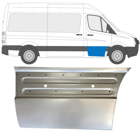 Priekšpuse durvju panelis priekš Volkswagen Crafter 2005-2017 / Labā 15494