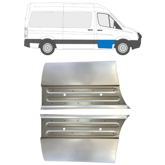 Priekšpuse durvju panelis priekš Volkswagen Crafter 2005-2017 / Kreisais+Labais / Komplekts 15496