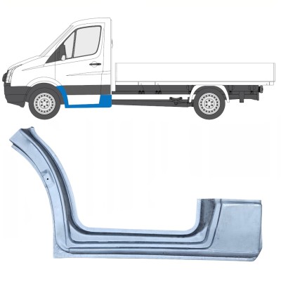 Priekšējā spārna daļa ar slieksni priekš Volkswagen Crafter 2005-2017 / Kreisā 13839