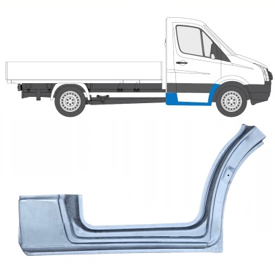 Priekšējā spārna daļa ar slieksni priekš Volkswagen Crafter 2005-2017 / Labā 13838