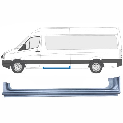 Bīdāmo durvju slieksnis priekš Volkswagen Crafter 2005-2017 / Kreisā 13432