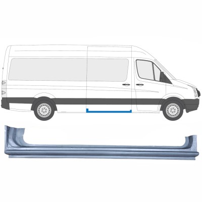 Bīdāmo durvju slieksnis priekš Volkswagen Crafter 2005-2017 / Labā 13437