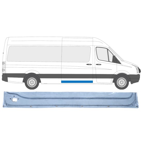 Bīdāmo durvju iekšējā daļa priekš Volkswagen Crafter 2005-2017 / Labā 13992