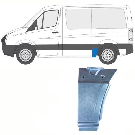 Aizmugurējā arka priekš Volkswagen Crafter 2005-2017 / Kreisā 13940