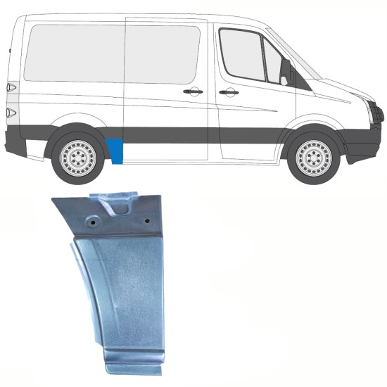 Aizmugurējā arka priekš Volkswagen Crafter 2005-2017 / Labā 13939