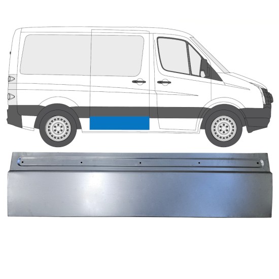 Bīdāmo durvju apakšējā loksne priekš Volkswagen Crafter 2005-2017 / Labā 17311