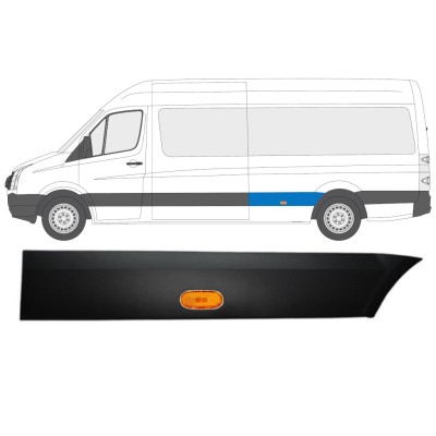 Aizmugurējā spārna sānu josla ar lukturi priekš Volkswagen Crafter 2005-2017 / Kreisā / Komplekts 13994