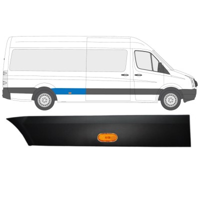 Aizmugurējā spārna sānu josla ar lukturi priekš Volkswagen Crafter 2005-2017 / Labā / Komplekts 13993