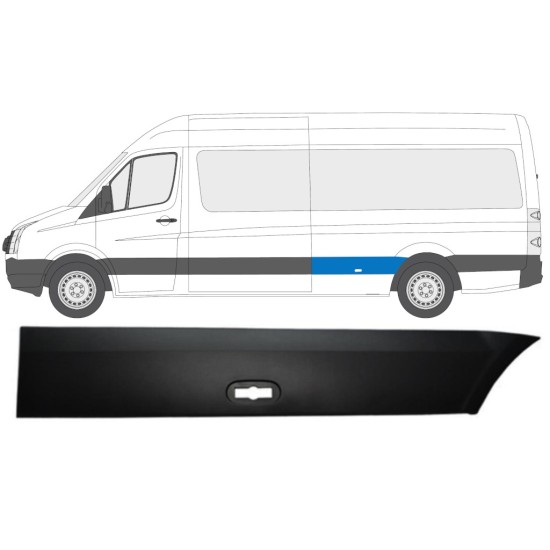 Aizmugurējā spārna sānu josla priekš Volkswagen Crafter 2005-2017 / Kreisā 13827