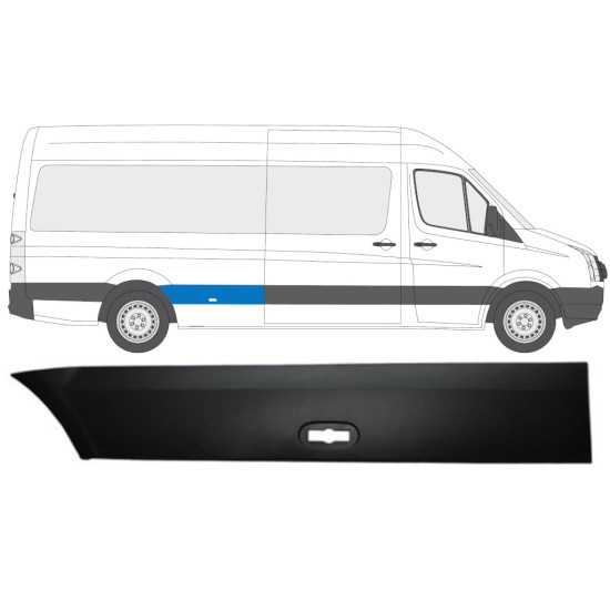 Aizmugurējā spārna sānu josla priekš Volkswagen Crafter 2005-2017 / Labā 13826