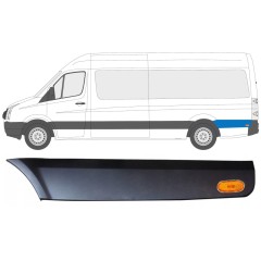 Aizmugurējā spārna sānu josla aiz riteņa ar lukturi priekš Volkswagen Crafter 2005-2017 / Kreisā / Komplekts 13996