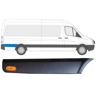 Aizmugurējā spārna sānu josla aiz riteņa ar lukturi priekš Volkswagen Crafter 2005-2017 / Labā / Komplekts 13995
