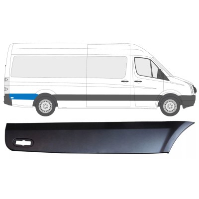 Aizmugurējā spārna sānu josla aiz riteņa priekš Volkswagen Crafter 2005-2017 / Labā 13828