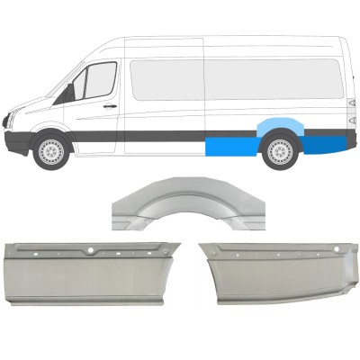 Aizmugurējā arka priekš Volkswagen Crafter 2005-2017 / Kreisā / Komplekts 13944