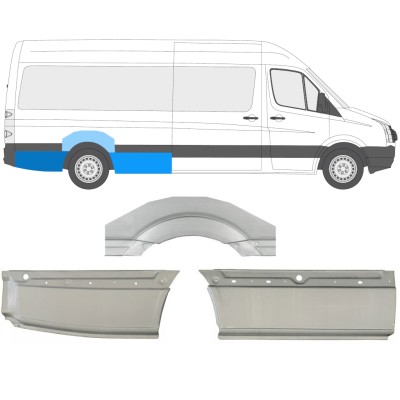 Aizmugurējā arka priekš Volkswagen Crafter 2005-2017 / Labā / Komplekts 13943