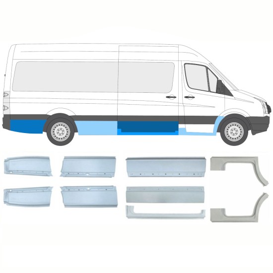Remontdaļu komplekts priekš Volkswagen Crafter 2005-2017 / Kreisais+Labais / 14236