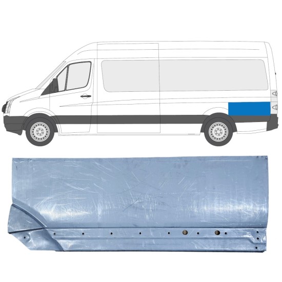Aizmugurējā arka aizmugurējā daļa priekš Volkswagen Crafter 2005-2017 / Kreisā 13895