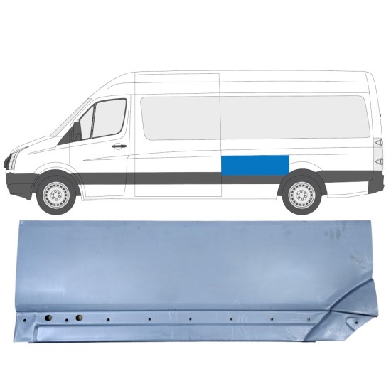 Aizmugurējā arka priekš Volkswagen Crafter 2005-2017 / Kreisā 13896