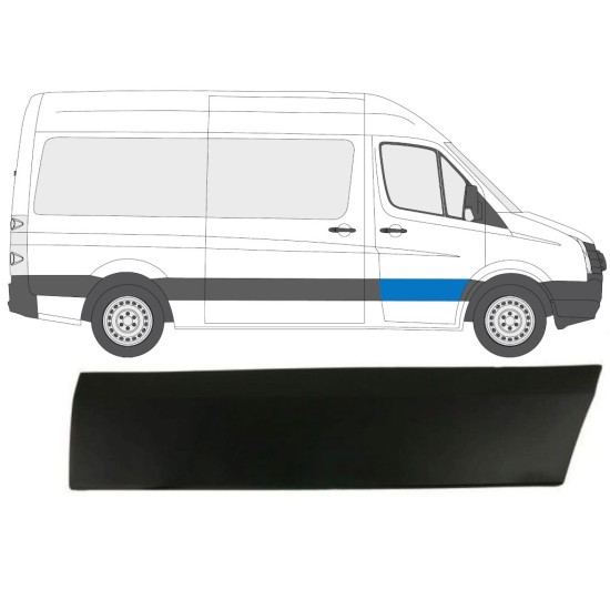 Priekšējo durvju sānu josla priekš Volkswagen Crafter 2005-2017 / Labā 13687