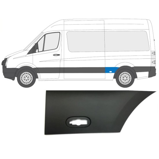 Aizmugurējā spārna sānu josla priekš Volkswagen Crafter 2005-2017 / Kreisā 13823