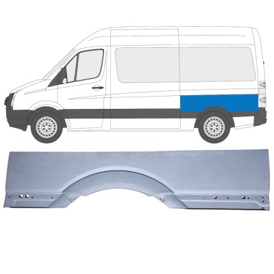 Aizmugurējā arka daļa liela priekš Volkswagen Crafter 2005-2017 / Kreisā 15510