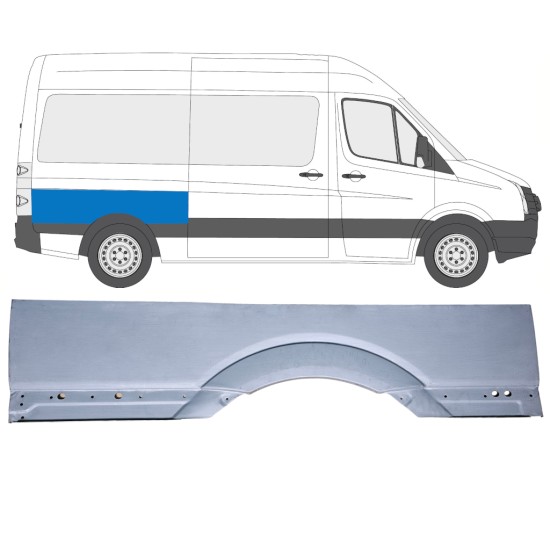 Aizmugurējā arka daļa liela priekš Volkswagen Crafter 2005-2017 / Labā 15511