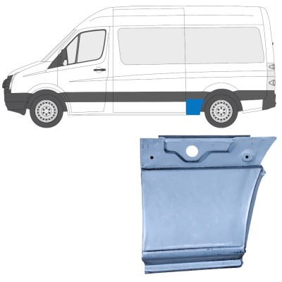 Aizmugurējā arka priekš Volkswagen Crafter 2005-2017 / Kreisā 13450