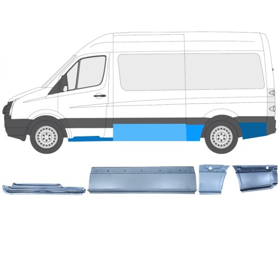 Remontdaļu komplekts priekš Volkswagen Crafter 2005-2017 / Kreisā / 14503