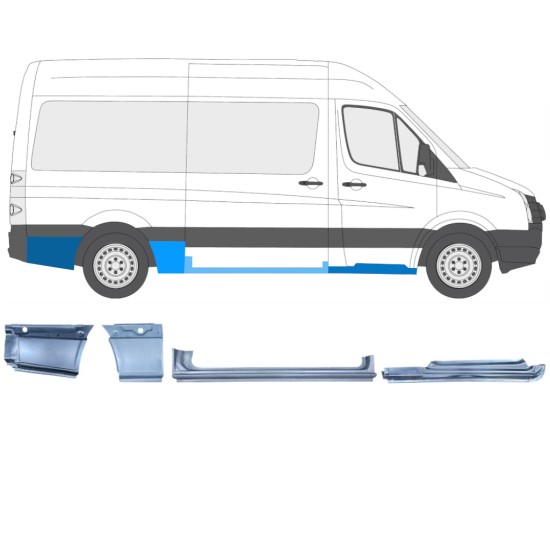 Remontdaļu komplekts priekš Volkswagen Crafter 2005-2017 / Labā / 14502