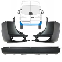 Aizmugurējais bamperis priekš Volkswagen Crafter 2005-2017 / Komplekts 15554
