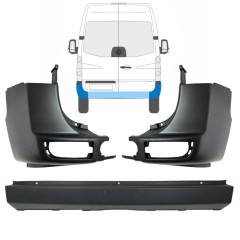 Aizmugurējais bamperis priekš Volkswagen Crafter 2005-2017 / Komplekts 15554