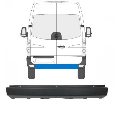 Aizmugurējais bamperis priekš Volkswagen Crafter 2005-2017 15550
