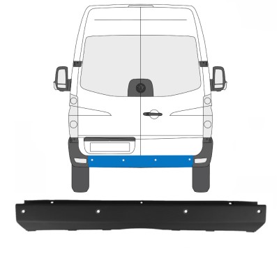 Aizmugurējais bamperis ar PDC priekš Volkswagen Crafter 2005-2017 15551
