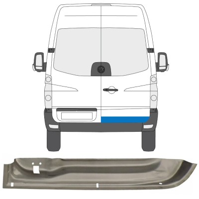 Aizmugurējo durvju panelis priekš Volkswagen Crafter 2005-2017 / Labā 13439