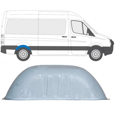 Aizmugurējā riteņa arka priekš Volkswagen Crafter 2005-2017 / Kreisais = Labais (simetrisks) 13612