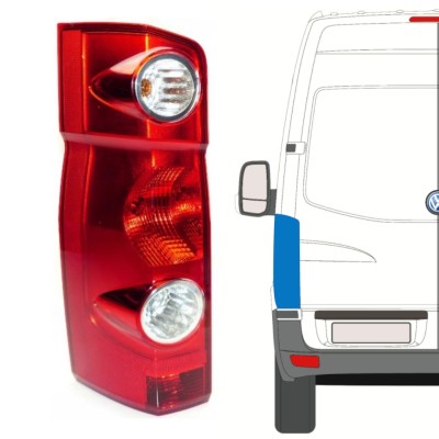 Aizmugurējais lukturis priekš Volkswagen Crafter 2005-2017 / Kreisā 15573