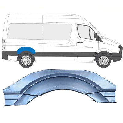 Aizmugurējā arka priekš Volkswagen Crafter 2005-2017 / Kreisais = Labais (simetrisks) 13748